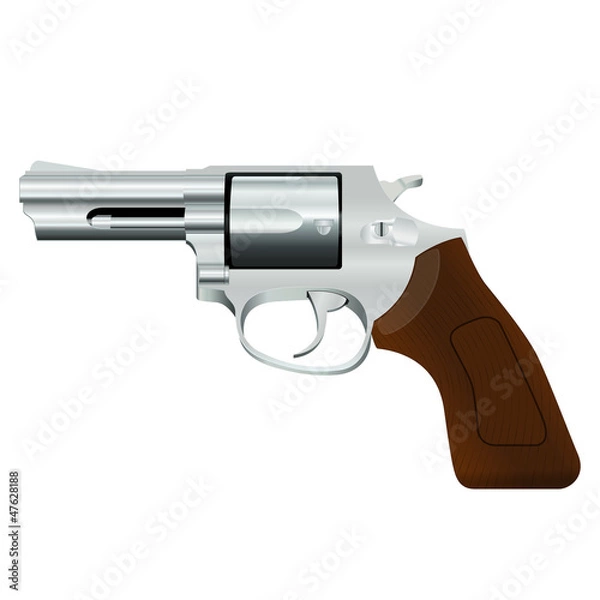 Obraz Chrome revolver