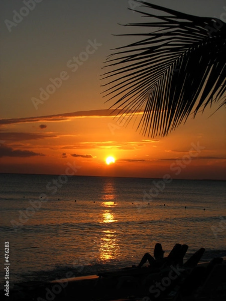 Obraz magiczny zachód słońca