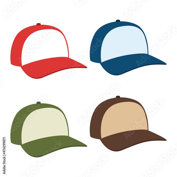 Obraz Baseball hat, ball cap icon. Hip Hop cap.