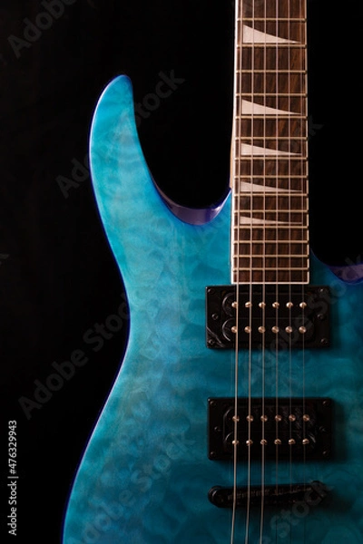 Obraz Blue Electric Guitar