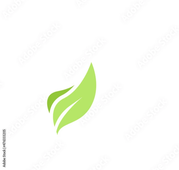 Fototapeta Simple Leaf Design Vector Logo