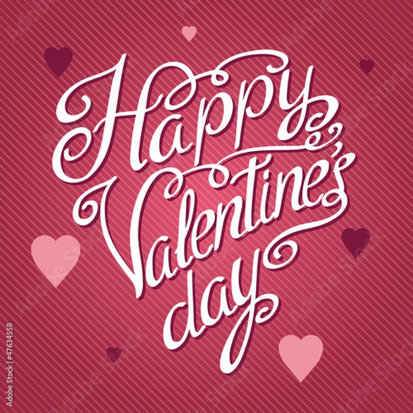 Fototapeta Retro background of vintage design with hearts.