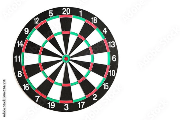 Obraz Dartboard on a white background.