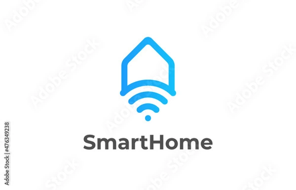 Fototapeta Smart home logo