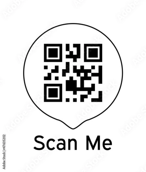 Fototapeta QR Code Scan Me