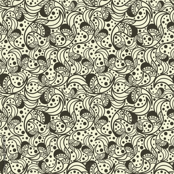 Obraz Ornamental seamless pattern. Vector abstract background. 