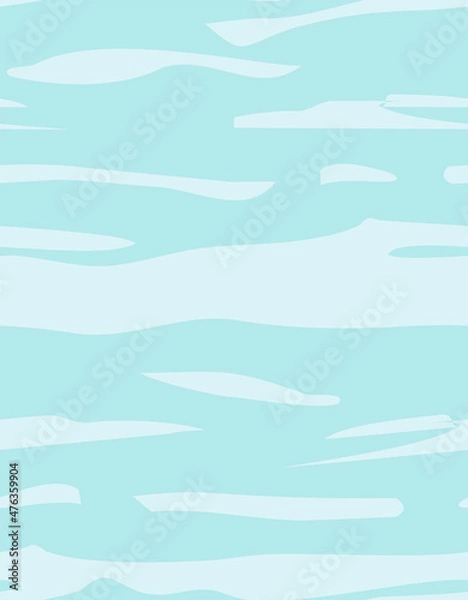 Fototapeta Vector water background. Seamless vector abstract background. Blue brush strokes. Template for cards, packaging, textiles and other uses.