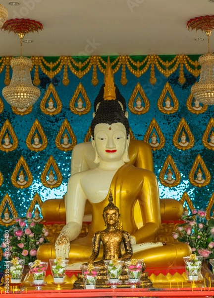 Obraz Beautiful white Buddha statues