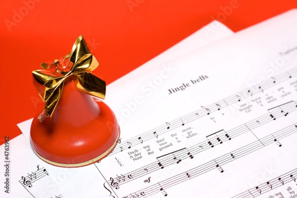 Obraz Christmas music background