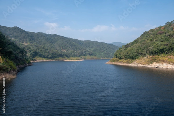 Obraz Forests and lakes under the blue sky