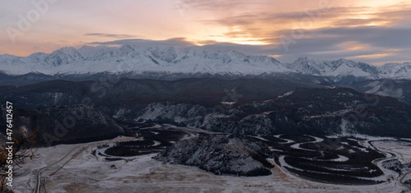 Obraz sunrise in the mountains