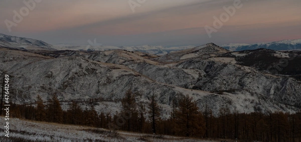 Obraz snow covered mountains