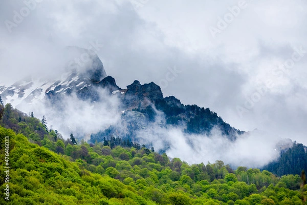 Fototapeta landscape with clouds