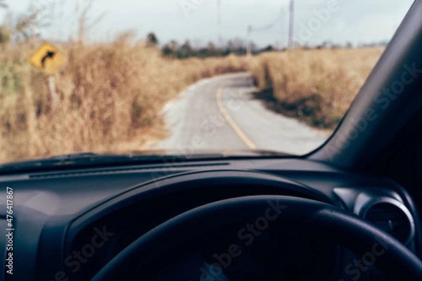 Obraz driving on the road
