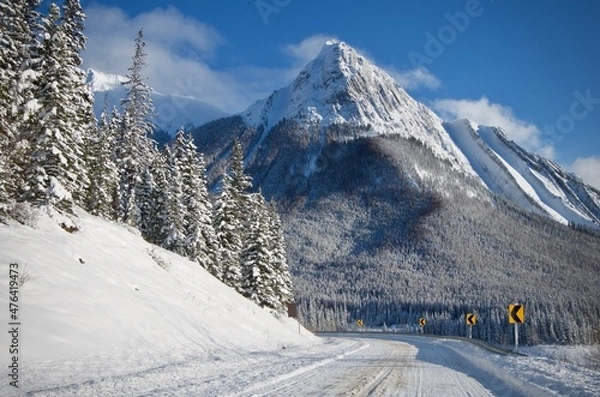 Obraz Route verglacée