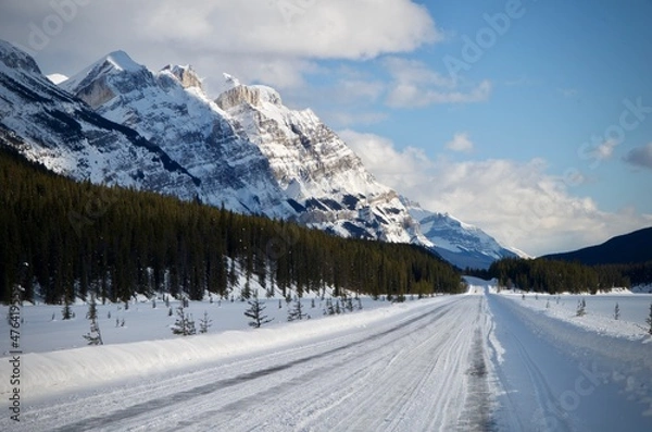 Fototapeta Route gelée