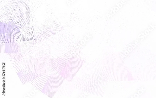 Fototapeta Light Purple, Pink vector layout with bent lines.