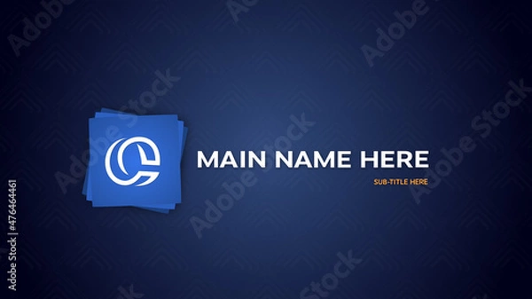 Fototapeta Flying Shapes and Fireworks Logo Opener