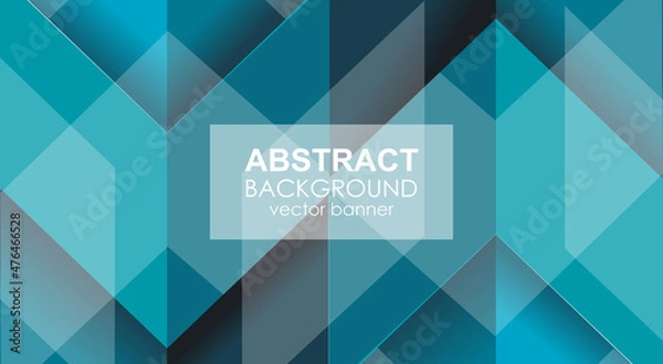 Obraz Vector technology background, light effect on blue.