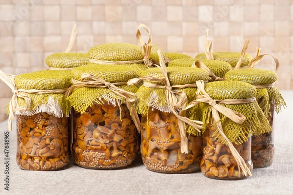 Obraz Marinated mushrooms