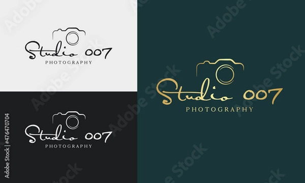 Obraz Handwriting logo template vector. signature logo concept.