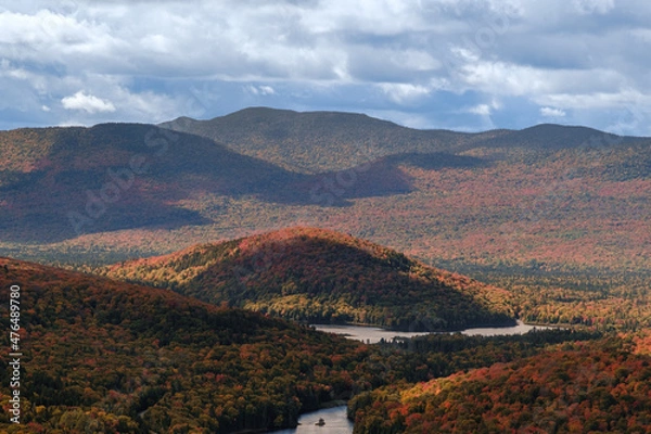 Obraz landscape with mountains and clouds