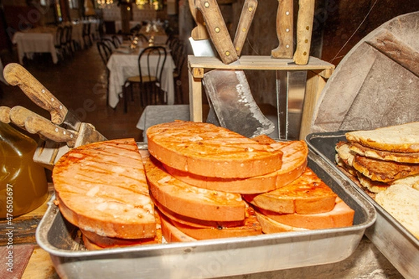 Obraz Mortadella alla brace 