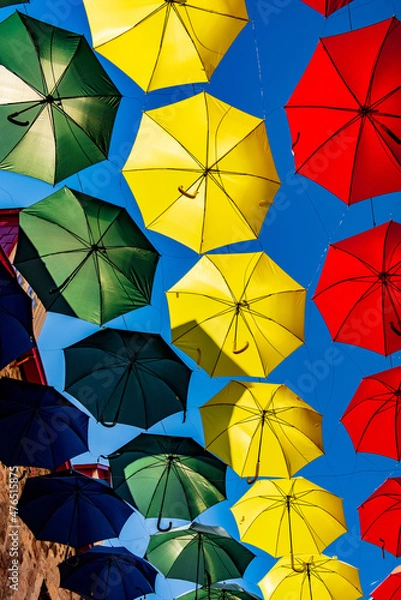 Obraz Umbrellas overhead