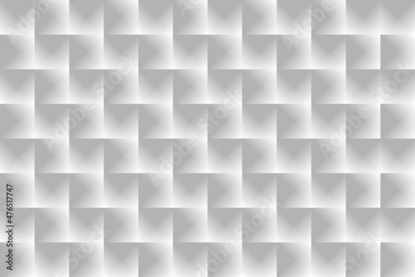Fototapeta Abstract white and gray color, modern design background with geometric shape. Vector illustration.