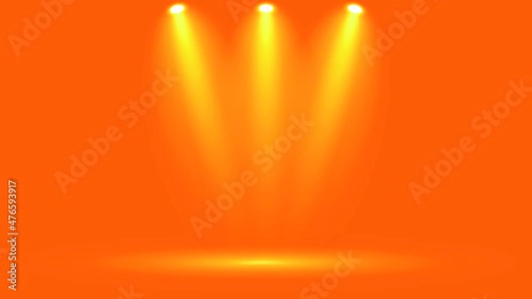 Obraz abstract spotlight background with orange color