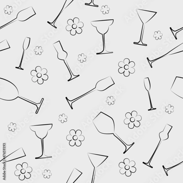 Fototapeta Stemware background