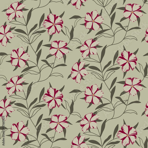 Obraz Seamless pattern design with flowers 