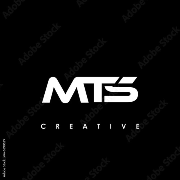 Fototapeta MTS Letter Initial Logo Design Template Vector Illustration