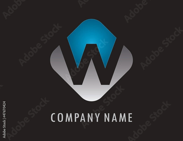 Obraz W business logo