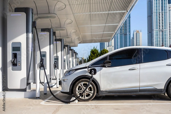 Obraz 친환경 전기 자동차 충전