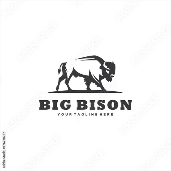 Obraz Bison Logo Design Vector Image