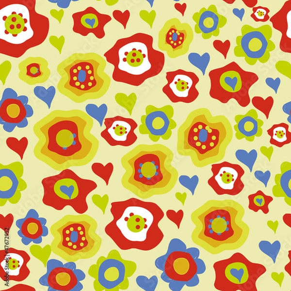 Fototapeta Flower background pattern