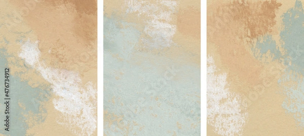 Fototapeta Abstract art. Beautiful colours. Versatile artistic image for creative design projects: posters, cards, banners, websites, invitations, magazines, books, prints, wallpapers. Pastel on colored paper.