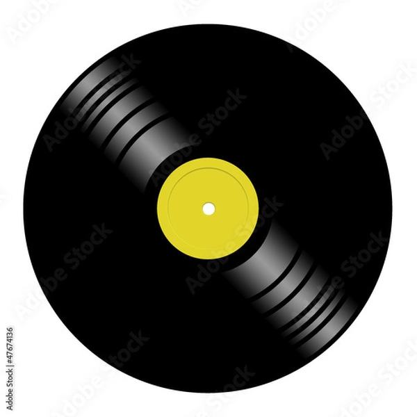 Obraz Ilustracja dysku winylowego
