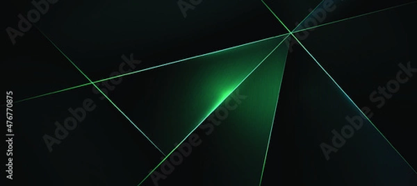 Fototapeta green abstract green light abstract ,background polygon elegant background	