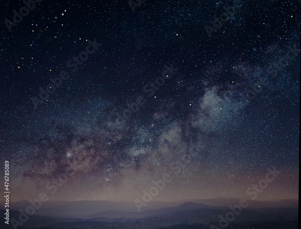 Obraz 3d render illustration, Amazing and unique picture of starry sky