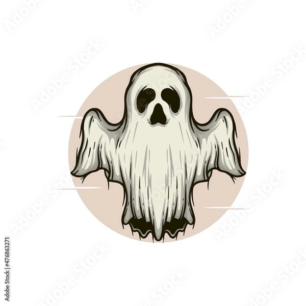 Obraz ghost halloween vector illustration