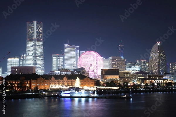 Obraz みなとみらい夜景