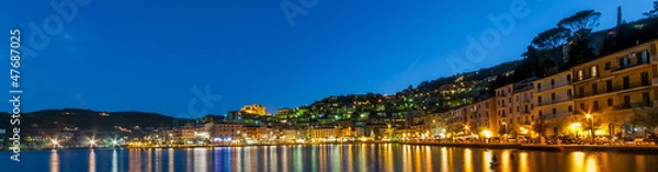 Obraz Porto Santo Stefano veduta notturna