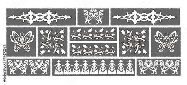Obraz A set of patterns