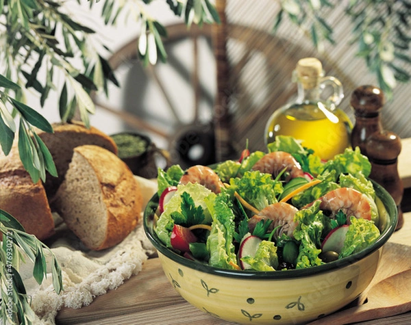 Obraz vegetable salad with olive