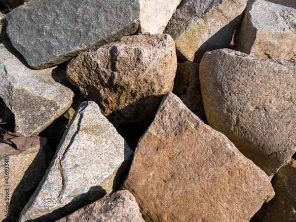 Fototapeta 石を集めた