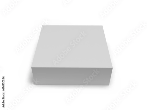 Fototapeta Box Packaging 3D Illustration Mockup Scene