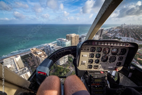Obraz Miami from a helicopter