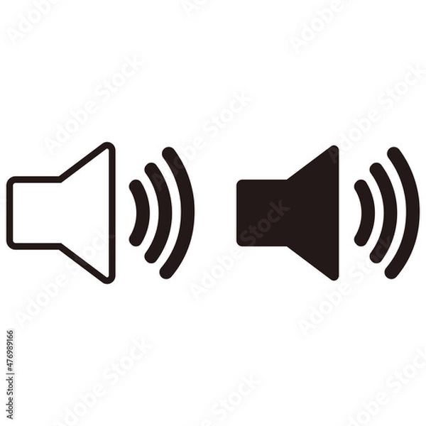 Obraz Sound icon vector. Speaker icon vector. Loudspeaker icon vector